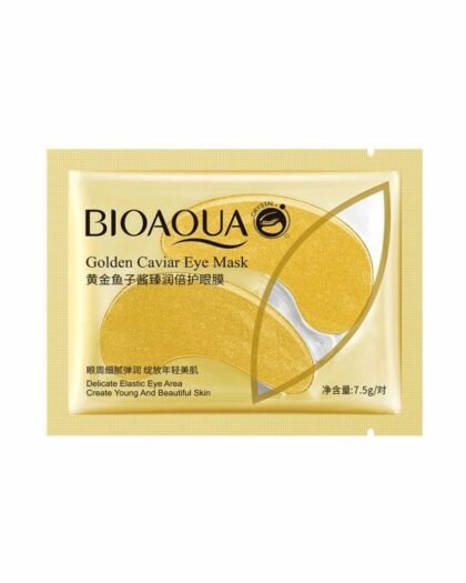 Одноразові гідрогелеві патчі для очей з частинками золота та ікрою Bioaqua Collagen Gold Caviar