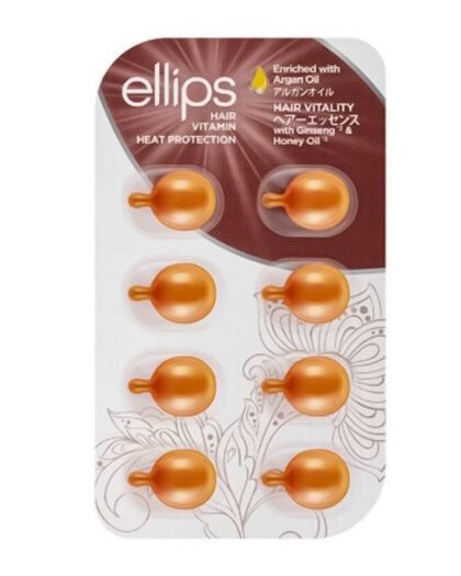 Вітаміни для волосся Здоров'я волосся з женьшенем та медом Ellips