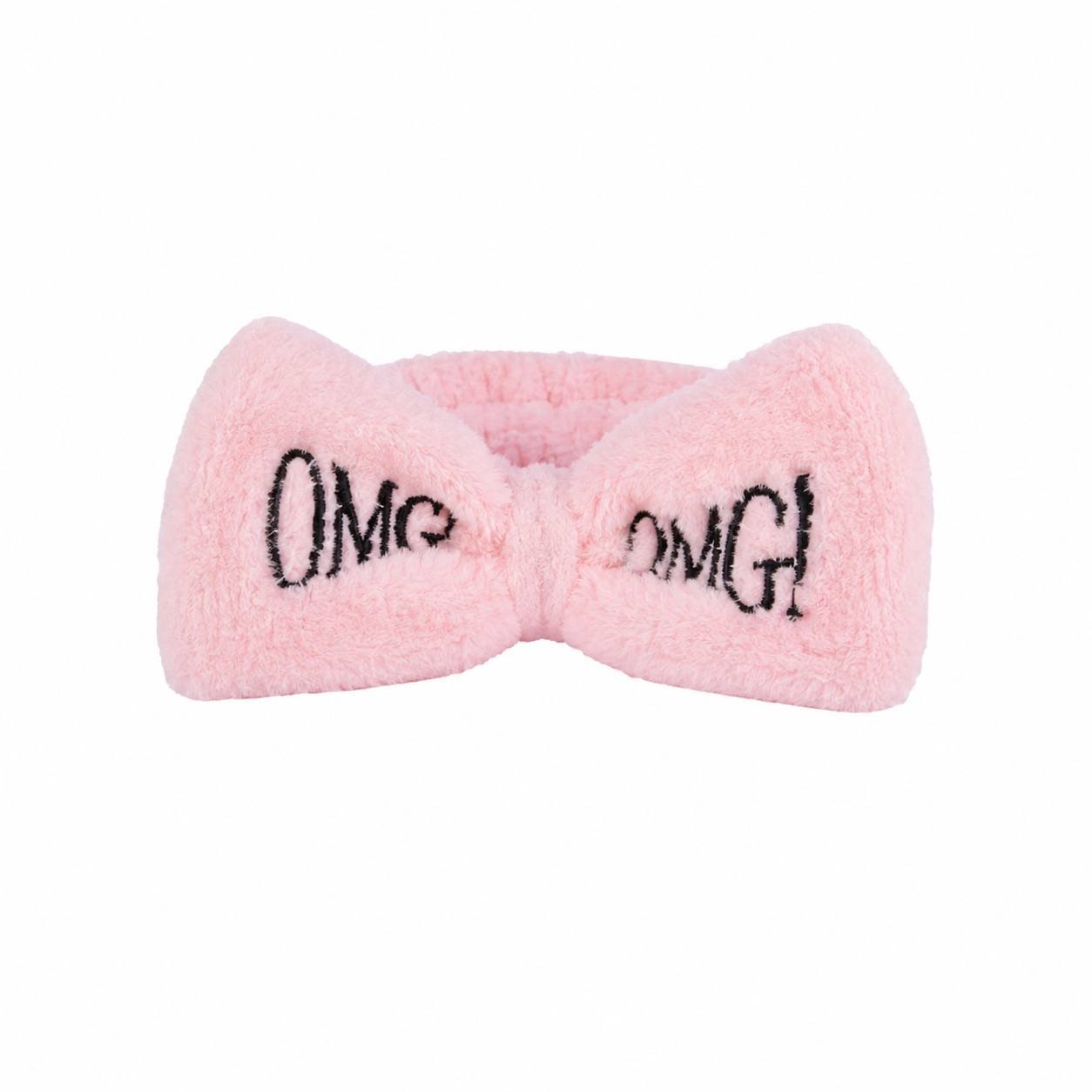 Пов’язка-косметична для волосся OMG! (Ніжно рожева)