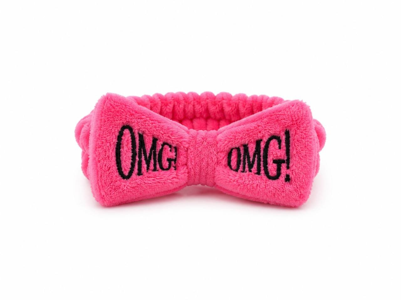 Косметична пов’язка для волосся OMG! (яскраво-рожева)