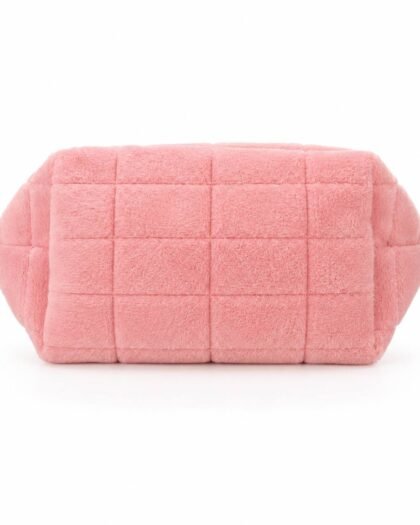 Косметичка велюрова рожева