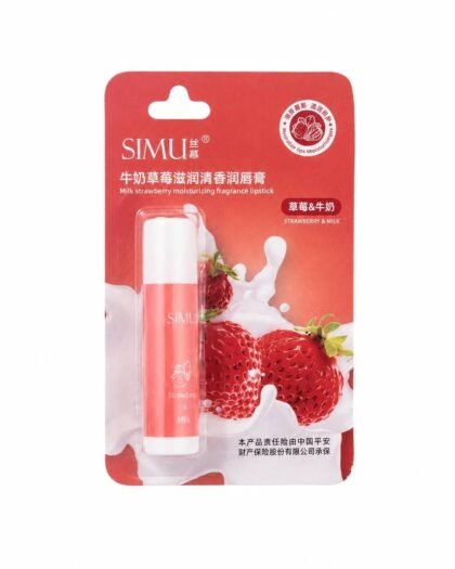 Зволожувальний бальзам для губ Simu Strawberry & Milk